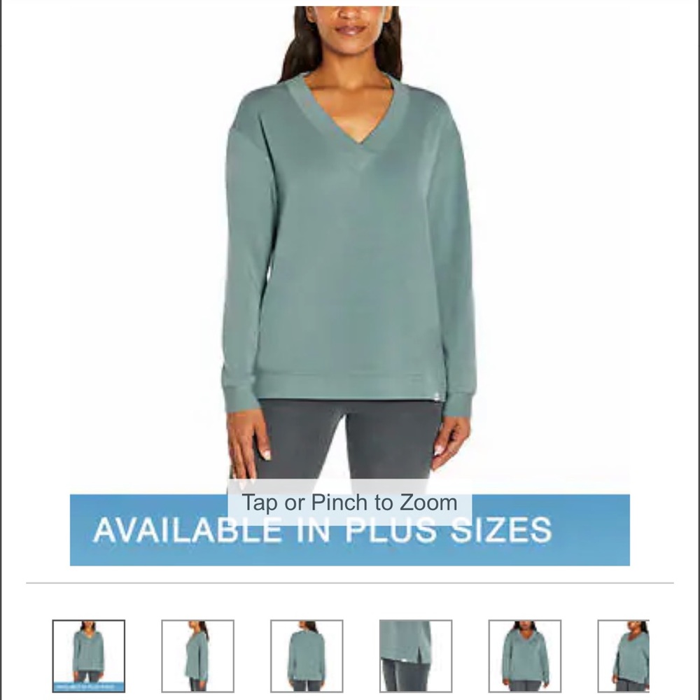 Orvis Ladies V-Neck Sweatshirt ~ BLUE